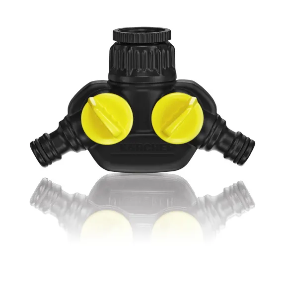 Распределитель 2-х канальный Karcher G3/4, G1/2 для систем полива