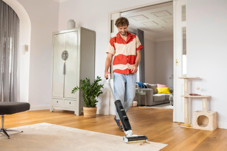 Вертикальный моющий пылесос Karcher FCV 3 Natural N (Полная комплектация. Отсутствует упаковочная коробка)