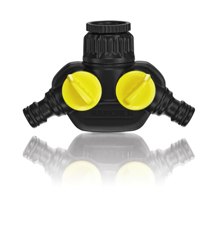 Распределитель 2-х канальный Karcher G3/4, G1/2 для систем полива