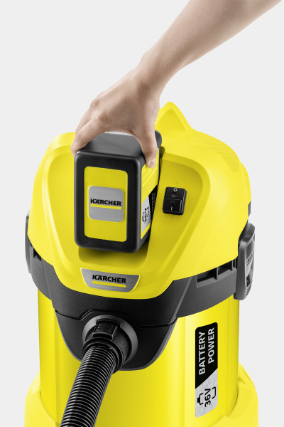 Аккумуляторный хозяйственный пылесос Karcher WD 3 Battery Set Аккумуляторный хозяйственный пылесос Karcher WD 3 Battery Set