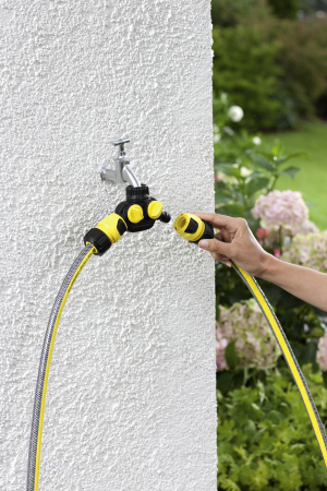 Распределитель 2-х канальный Karcher G3/4, G1/2 для систем полива