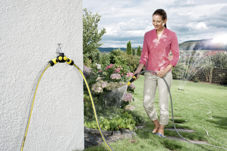 Распределитель 2-х канальный Karcher G3/4, G1/2 для систем полива